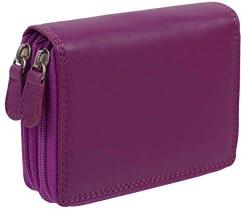 Golunski Leder Uni Kreditkarte Concertina Geldbörse, orchidee, Casual