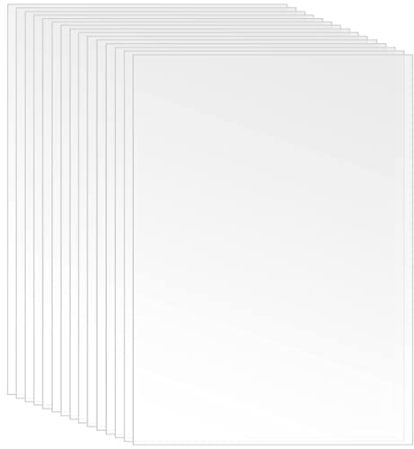NGOSUET 30er Acrylplatten Rechteckig 180 x 130 mm, 1mm Dicke Transparent Acrylglas Platten, Klare Acryl Blätter für Fotorahmen Projektausstellung Malerei
