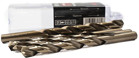 Ferrcan Brocas para metal HSS DIN338 M35 cobalto de 7-13mm (paquete de 5 unidades) (11mm)