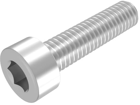 SECCARO Zylinderschraube M10 x 40 mm, Edelstahl V2A VA A2, DIN 912 / ISO 4762, Innensechskant, Vollgewinde, 20 Stück