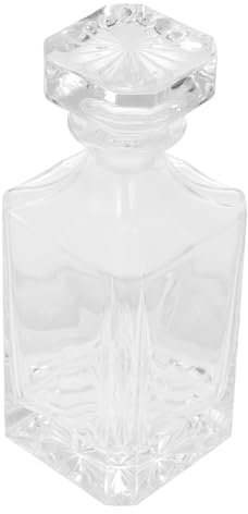 ABOOFAN Whiskey Decanter Glass Whiskey Bottle for Port and Brandy with Stopper Smooth Surface for Bars and Hotels