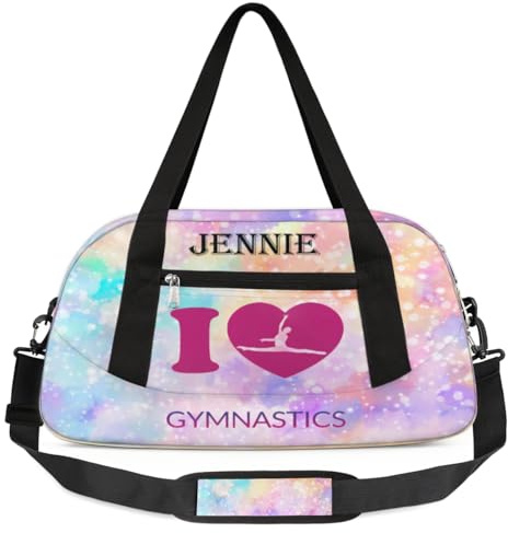 TropicalLife Petit sac de sport personnalisé pour filles - Petit sac de sport - Peinture artistique colorée - Sac de gymnastique personnalisé pour filles - Sac de nuit pour enfants - Sac d'école,