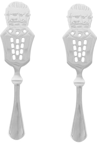 Gatuida 2pcs Absinthe Spoon Stainless Steel Dripper for Mixing Absinthe Accessory