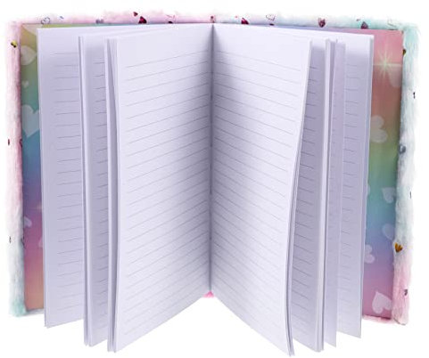 Gogogmee Cartoon Notizbuch Für Junge Mädchen Mit Plüschcover Notizbuch Für Mädchen Und Teenager Tagebuch Für Schule Und Zuhause Flauschig Und Praktisch