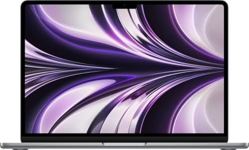 2022 Apple MacBook Air con chip Apple M2 (13 pollici, 8GB RAM, 256GB SSD) (QWERTY English) Grigio Siderale (Ricondizionato)