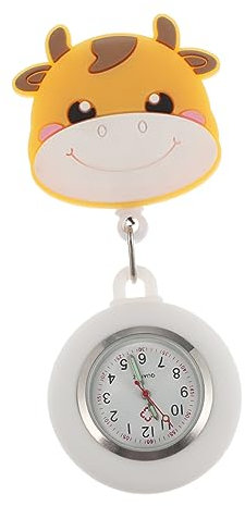 WRITWAA 2 Stück Einziehbare -taschenuhr Für Einfachen Zugriff Cartoon-hängeuhr Zarte Taschenuhr Aufhänger Taschenuhr