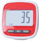 Walking Pedometer,Step Tracker Running Counter with 3D Sensor, Calories Distance and Weight Setting for Running Fitness Hiking (red)