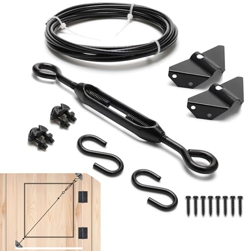 Zhaoyao Hardware Anti Sag Gate Kit, Waterproof Coating Zinc Steel Anti-Sag