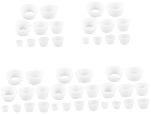 TOPPERFUN 45piezas Adaptadores De Embudo Para Filtración De Laboratorio Conos De Filtro Ajustables Para Matraces y Botellas Accesorios Prácticos Para Filtración y Almacenamiento