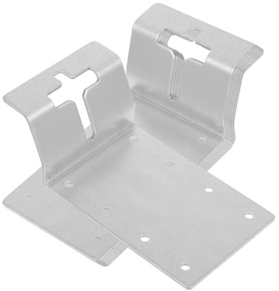 HEMOTON Lot De 6 Supports De Montage Pour Poteaux En T 7 6 Cm Pour Clôtures Garages Camping-cars Et Projets De Clôture