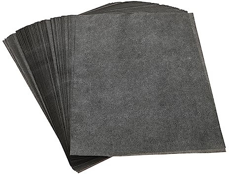 Homoyoyo 100 Blatt Kohlenstoff Graphit Überweisen Übertragungspapier Verfolgung Pauspapier Zum Zeichnen Zeichnung Kohlepapier Für Die Schule Kleines Kohlepapier Black Basispapier Kopieren