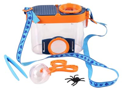 Lupe Insekten Sammelbox Forscherset für Kinder Insekt Viewer Box 4.5X Insekten Beobachtungsbox Forscherset Dose Draussen Forscherset Kinder Container Natur Erkundung Lupenbecher