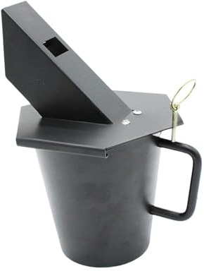 Sharplace Recipiente de Metal para Cubeta de Goteo, Profesional, Resistente, Inclinado a 45°, para Parrilla, Accesorios para Parrilla