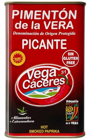 VEGA CACERES | Pimentón de la Vera Ahumado Picante Lata de 750 g.