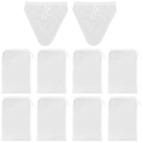 10 PCS Muslin Cloths for Straining, 30 * 30cm Reusable and Washable, for Juice, Wine, Homebrew, Brewing Hop, Jam Making, Tea