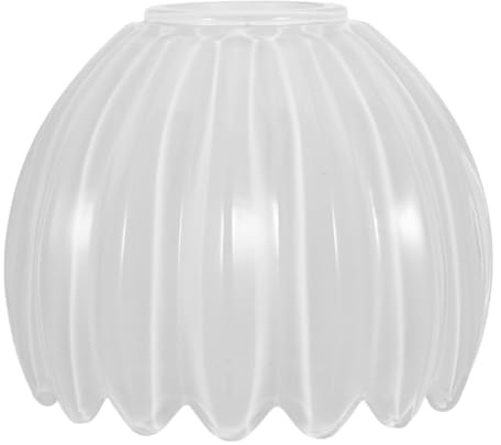 NOLITOY Abat-jour en Verre Opalin Tulipe Blanc Lait, Abat-jour Suspendu Léger Diamètre 4,2 Cm, Éclairage Décoratif pour Lampe de Plafond, Luminaire Vintage et Ambiance Chaleureuse
