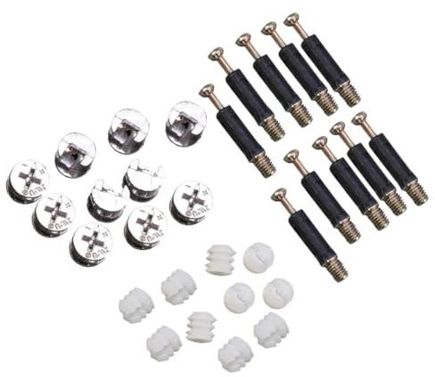ROMISBABA Conector de Muebles de Hierro y Aleación de Zinc, Accesorios de Bloqueo de Leva para Conexión Estable y Reemplazo Rápido en Mobiliario