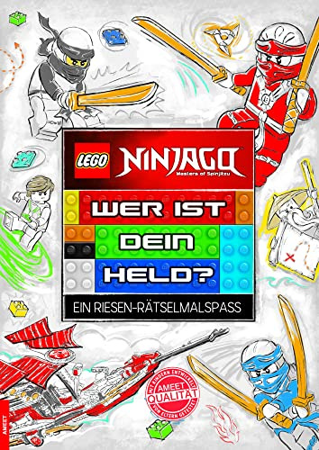 LEGO® NINJAGO™ Wer ist dein Held?: Ein Riesen-Rätselmalspaß
