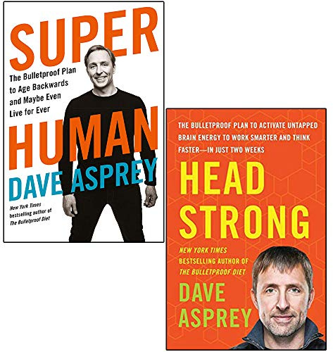 Dave Asprey 2 Books Collection Set (Head Strong and Super Human)