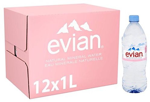 Evian Still Natural Mineral Water 12 x 1L