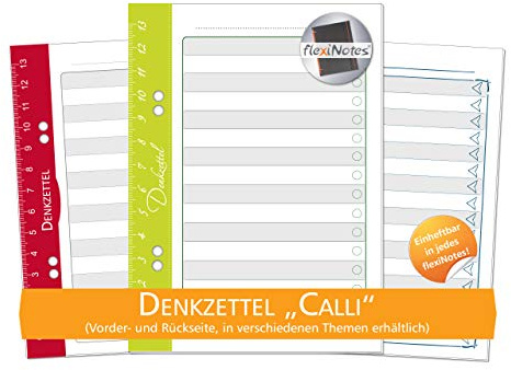 flexiNotes DENKZETTEL, ToDos zum Abhaken, Notizzettel, Einkaufsliste, Typ: Calli