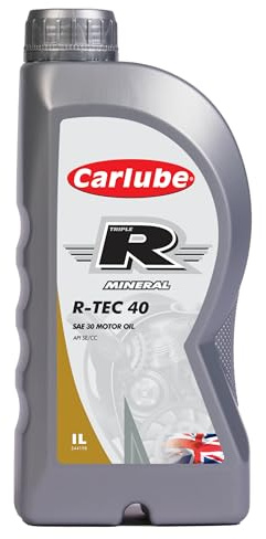 Carlube Triple R SAE 30, API SE/CC Mineral Engine Oil R-TEC 40 1L