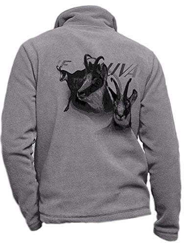 Personalisierte chamoisgraue Fleecejacke - Größe S Jagdbekleidung