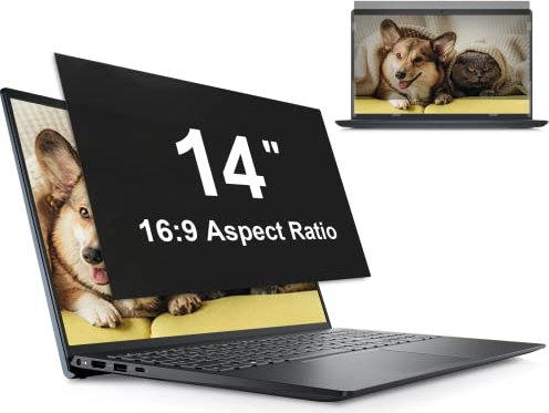 Filtro Privacy 14 Pollici, Rimovibile Filtro Privacy Schermo, Pellicola Privacy Filter Compatibile con HP/Dell/Acer/Lenovo/Thinkpad/Samsung/ASUS/Sony, Anti Glare Pellicola Privacy PC per 16:9 Laptop