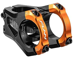 FUNN Equalizer Fahrrad-Vorbau ohne Anstieg - Länge 35mm Vorbau mit 31,8mm Lenkerklemmung, 0 Grad Legierungs-Vorbau für Mountainbike und BMX-Bike (Orange)