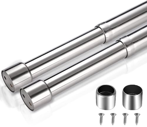 Schrankstange für Kleiderschrank, Kleiderstange Ausziehbar 42-72cm, Kleiderstange Schrankrohr Schrankstange für Kleiderschrank