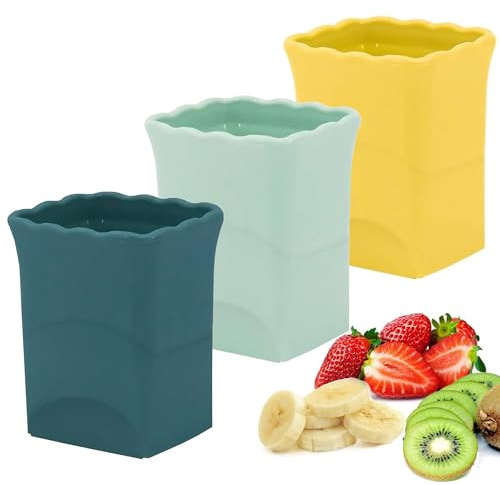 3Pcs Strawberry Slicer Cup：Fruit Slicer Cup for Strawberry Egg Banana Mushroom Cucumber Kiwi and Veggie Salad Speed Cutter the Kitchen Portable Slicing Tool (3Pcs)