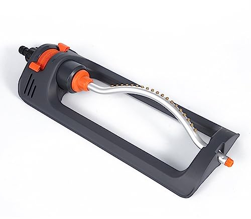 Rectangular Sprinkler,Lawn Sprinkler With 19 Durable Nozzles,Oscillating Sprinkler With Stable Base And Custom Pattern Dial For Larges Surfaces