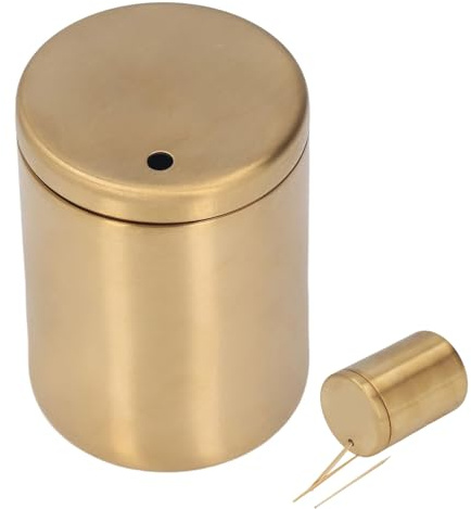 VIFERR Zahnstocherspender Edelstahl, Zahnstocherhalter, Zahnstocher Behälter Zahnstocherbox Aufbewahrungskoffer für Zuhause Restaurant Küchenbedarf