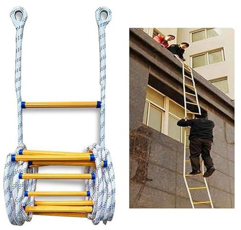 WJLYDM Feuertreppe Strickleiter Leichte und tragbare Strickleiter for Fluchtaktivitäten im Freien. Starke Struktur. Feuerleiter FüR Fenster Und Balkon