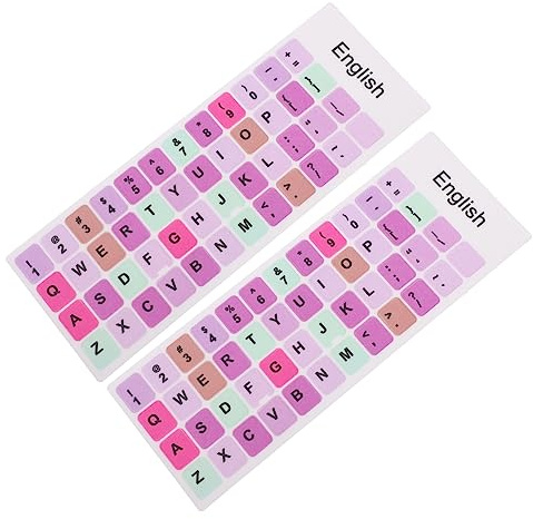 Uonlytech 2 Feuilles Autocollants Clavier Anglais Qwerty Universels Pour Ordinateur Portable Lettres Anglaises Adhésives Faciles À Poser Pour Apprentissage Et Remplacement