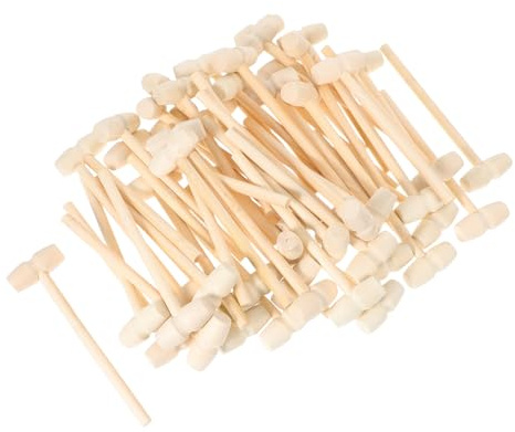 Luxshiny 50stücke Mini Holzhammer Für Junge Mädchen Pounding Toy Für Kreative Spiele Und Lernaktivitäten Für Gruppen Und Kleine Hände Fördert Motorische Fähigkeiten Und Fantasie