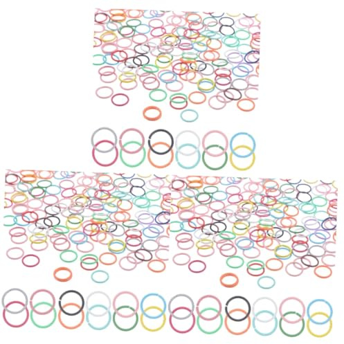 HOMSFOU 3 Series Anillos De Salto De Inoxidable Para Fabricación De Joyas De Anillas Abiertas Para Collares Pulseras Y Llaveros De Manualidades Diy 200 Piezas X 3