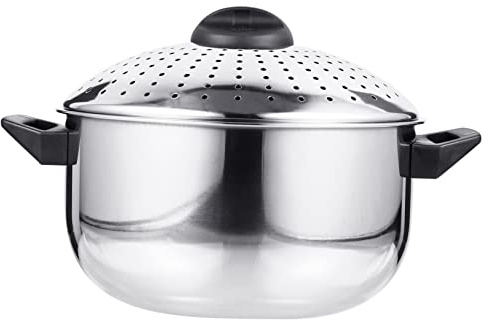 ULTECHNOVO Casserole à Pâtes Acier Inoxydable avec Égouttoir Intégrée pour Cuisine Domestique
