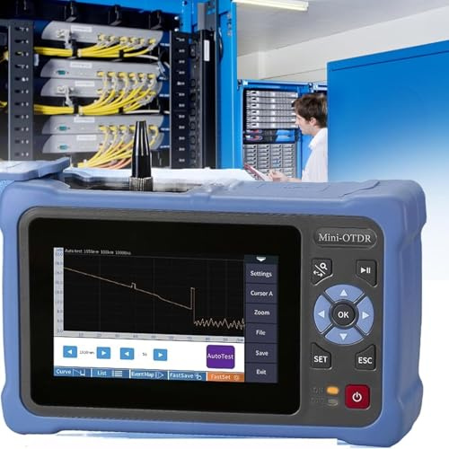 Fiber Optic Cable Tester, Mii Otdr 1310/1550m 26/24db, Fiber Optic Reflectometer, 11-i-1 Multifuctioal Otdr, 4000mah Battery, 4.3-ich Touch Scree