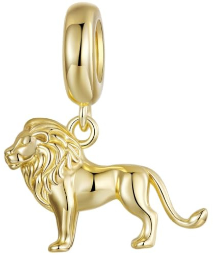 ZUOHUI Breloque lion en argent sterling 925 for bracelet Pandora, idéale for la création de bijoux DIY (cadeau for femme, épouse ou fille).