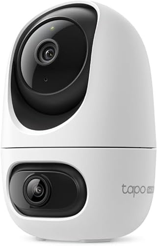 Tapo C245D Telecamera di sicurezza motorizzata con doppio obiettivo interno 2K+2K