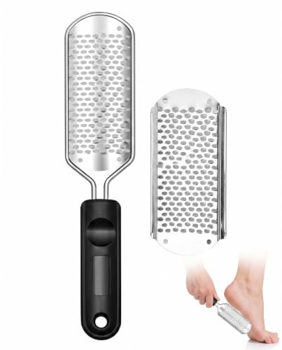 BTACGWP Raspa Piedi Professionale, 1 Kit + 1 Ricambio, Lima per Piedi e Talloni in Acciaio, Rimuove i Calli in Profondità, Soluzione Sicura per Pelle Secca e Talloni Screpolati