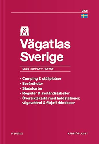 Sweden 2025 road atlas