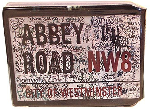 Abbey Road Credit Card Bus Pass Wallet Slimline Travel Rail Ticket Holder Cover for Oyster Business Zip ID Card - Bifold - Party Bag Gift School Leaver Uni (1x Wallet)