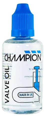 Champion Ventilöl für Trompete, Kornett, Euphonium, Tuba, Tenorhorn und weitere Blechblasinstrumente. Sorgt für schnelles, zuverlässiges Spiel. Hergestellt im Vereinigten Königreich. 50 ml