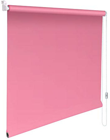 Sonnenschutz-HH® - Mini Verdunkelungsrollo Abdunkelungsrollo Minirollo Rollo KLEMMFIX Seitenzugrollo Kettenzugrollo inkl. Klemmträger ohne Bohren - Außenmaß Breite 120 x 140 cm Höhe - rosa