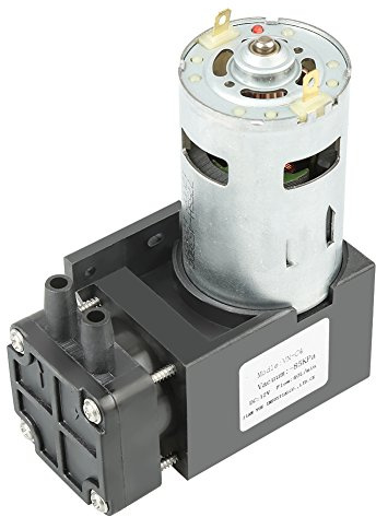 Ölfreie Pumpe, DC 12V Wasserpumpe 40L / min 42W Mini-Ölfreie Vakuumpumpe -85KPa Geräuscharme kleine Öllose Pumpe Elektrische Pumpe mit kleinen Vibrationen