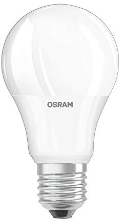 OSRAM STAR+ LED Lampe mit E27 Sockel, Warmweiss(2700K), 6W, mit Dämmerungssensor, klassische Birnenform, Ersatz für 40W-Glühbirne, matt, LED DAYLIGHT SENSOR CLASSIC A, 4er-Pack