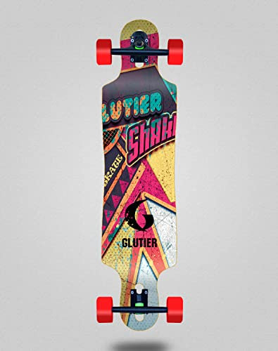 Glutier Skate Skateboard Longboard Complete 40x9 Drop Pop Shake