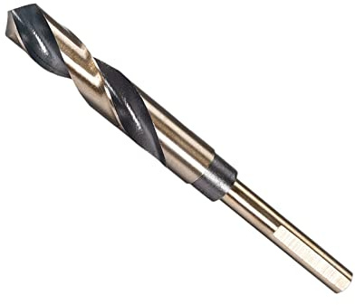 CoCud Ridotto Gambo Torsione Trapano Punte, 15,5mm Taglio Taglio Titanio & Nituro Rivestito Alta Velocità Acciaio 4341 - (per Acciaio Inossidabile Perforazione Macchina)